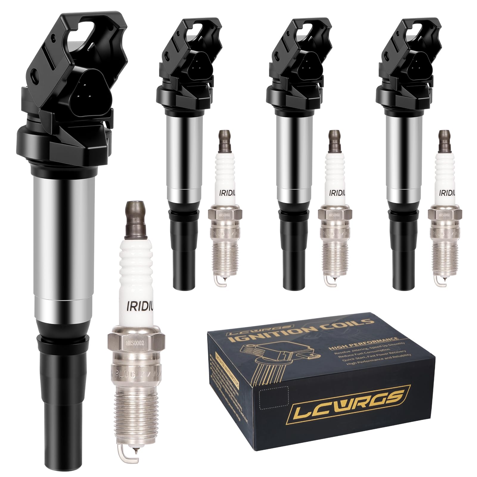 Amazon.com: Ignition Coil Pack UF598 and Iridium Spark Plugs 97968